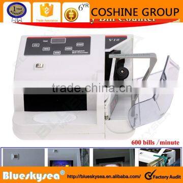 2016 New Money Bill Counter Fast Counting Machine Counterfeit Detector UV & MG Cash Bank