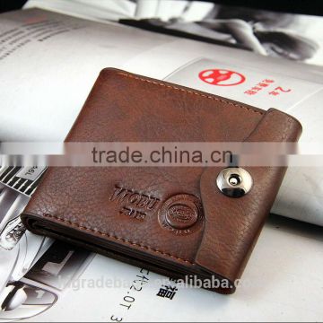 free shipping Bifold Genuine leather wallet, men's wallet