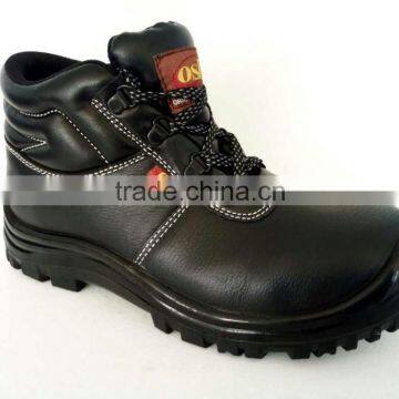 Pu Sole Leather Safety Boots Steel Toe Cap Hot Selling in Dubai