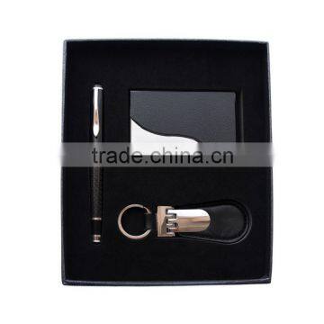 GT031 Fashion beautiful birthday gift for guests point ball pen & card holder &key ring