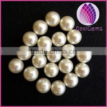 Wholesale no hole 8mm ABS pearl colorful