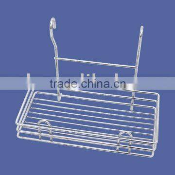 Metal hanging bathroom rack