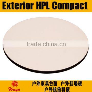 12mm exterior hpl panel for outdoor table top