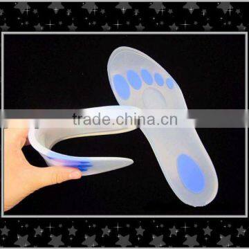 Prevent diabetes medical silicone gel magnetic massage gel insole(M)