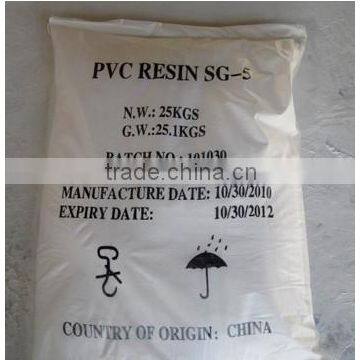 2016hot Sales! Gold Supplier White/grey Pvc Resin K67 for Pvc Pipe Raw Material