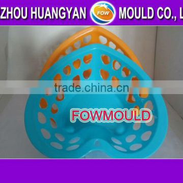 new design plastic heart shape basket mould