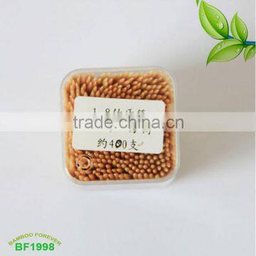 Nature 330pcs per square jar two piont bamboo Toothpick