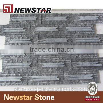 Classical design black slate wall cladding tile