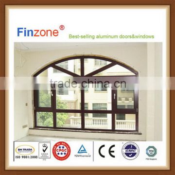 Factory wholesale useful wooden aluminum cladding window