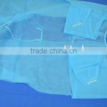 Disposable Isolation Gown for Surgical with blue yellow green