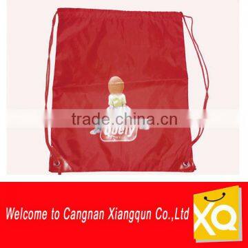 High quality polyester school drawstring bag