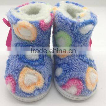 winter cute leopard grain boots indoor baby shoes