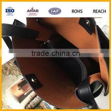 2016 Fashion leather bag lady handbag large women handbag for wholesale