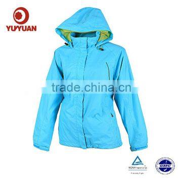 2014 hot wholesale reversible zipper Waterproof Windbreaker Jacket