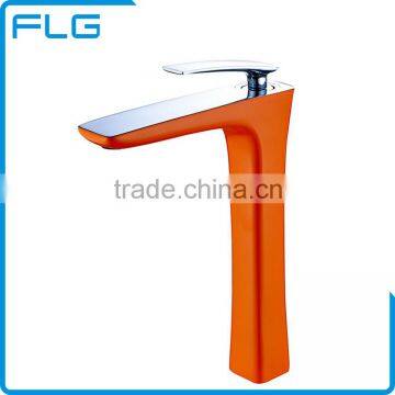 Fast Delivery Orange Bathroom Chrome Basin Faucet Single Lever