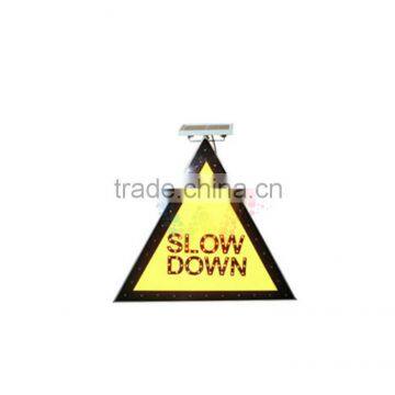 Ecofriendly Solar Powered Traffic Triangle Slowdown Sign on Sale Cuszomizable