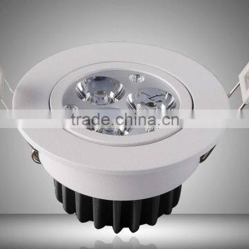 3x1 led downlight / White bedrooms classic ceiling lights / LED downlight 3w for bedroom