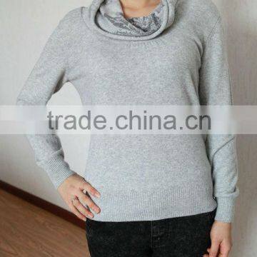 pure cashmere sweater with printing