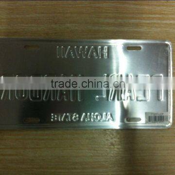 US license plate customized aluminum plate