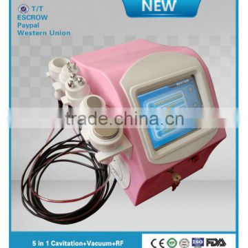 Fast weight loss home use cavitation&vacuum&RF beauty machine