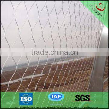 galvanised steel wire rope zoo fencing mesh