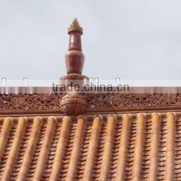 Chinese temple roof finials