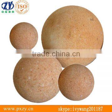 yellow ceramic ball,fire resistant ceramic ball,catalyst supporter,be used in hot blast stove and heat transformer