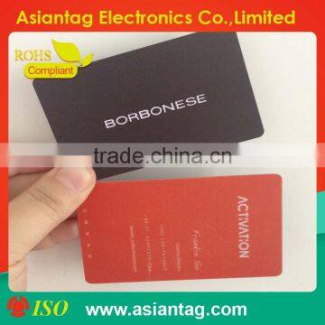 Plastic signature panel for pvc cards