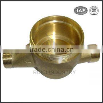 Customized high precision cast brass casting water meter parts