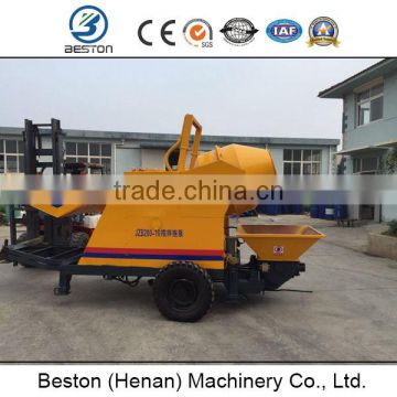 mini electric type8m3 to 10m3 concrete pump with drum mixer for sale