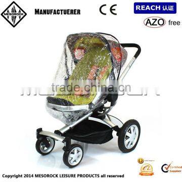 PVC trolley rain cover baby car windproof hood rain cover car umbrella