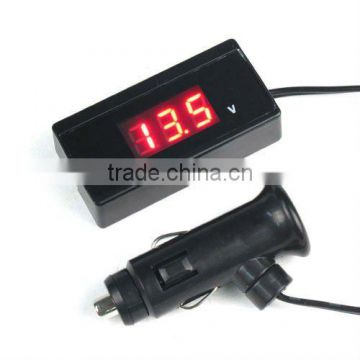 New 12V /24V Red Digital LED Car Auto Voltmeter Voltage Gauge Tester Volt Meter