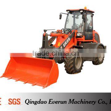Everun 2.5 Ton Small Wheel Loader With Adjustable Pallet Forks