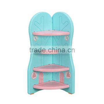 Children's Bookcase Kids Plastic Toy Storage Shelf photo-6