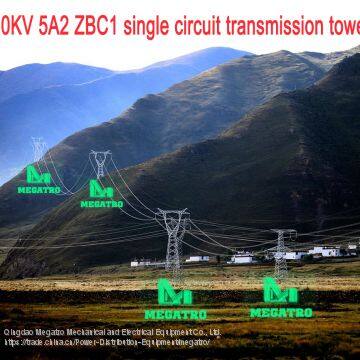 500 КВ 5А2 ZBC2 одноцепная опорная башня электропередачи photo-3