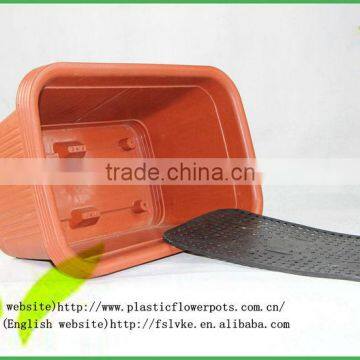 Rectangular PP Plastic Flower Pot for Planter photo-2