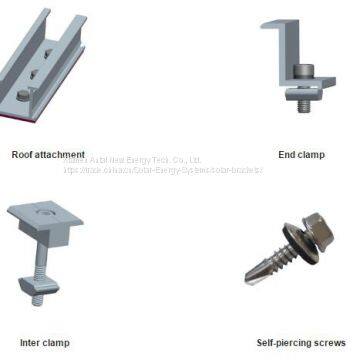 Railless Metal Sheet Mounting System the Most Economical Solution for Trapezoidal Tin Roof photo-2