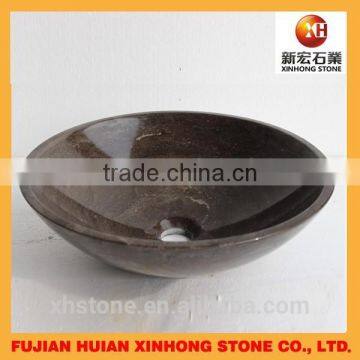 Natural Stone Yellow Jade Marble Basin for Decoration photo-3