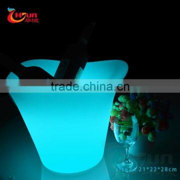 any size of led ice bucket use night club& bar led lighting ice bucket/led plastic rechargeable ice bucket