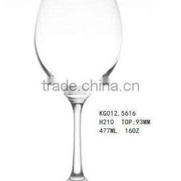 16oz transparent wine glass mug 16oz crystal glass goblet 16oz red wine glass mug