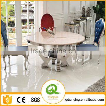 TH352 Dining Room Furniture Stainless Steel Round Dining Table for 8