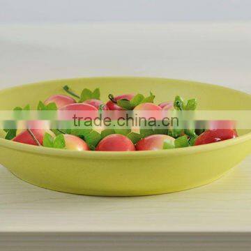 anhui green bamboo fiber round plate