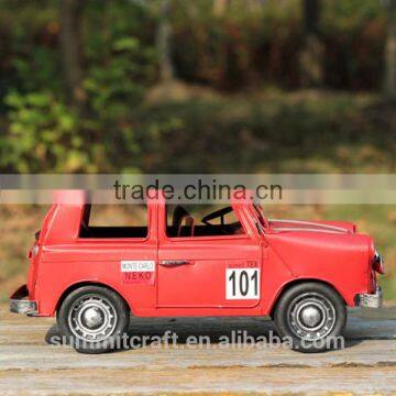 Vintage England Flag Off-road Vehicle Metal Handmade Model Car photo-3