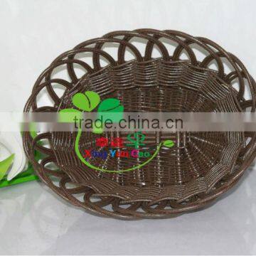 Factory Recycled Plastic Woven Fruit Basket photo-6
