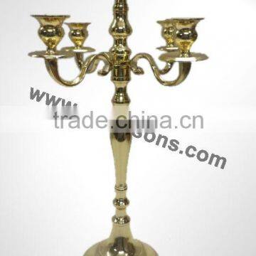 Cast Aluminium Centerpiece Candelabra With Gold Plated Finish photo-6