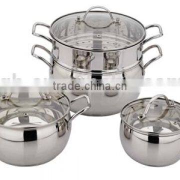 10pcs Stainless Steel Soup Pot Set Cookware Set photo-3