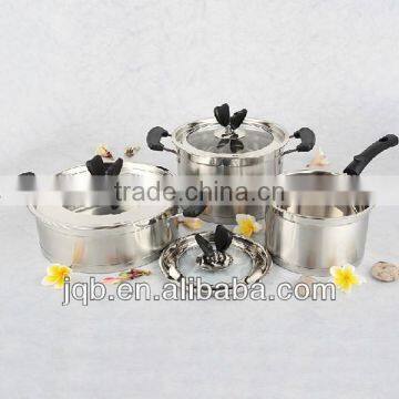 18/10 stainless steel cookware set cooking pot set