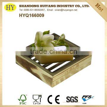 Hot custom wholesale handmade wooden soap tray