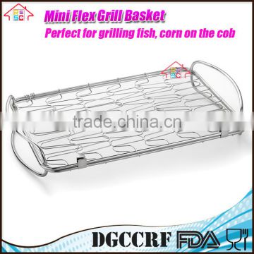 Grill Basket BBQ Accessory for Fish Meat Vegetable