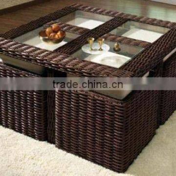 one sets(5pcs)=4 chair + 1 table